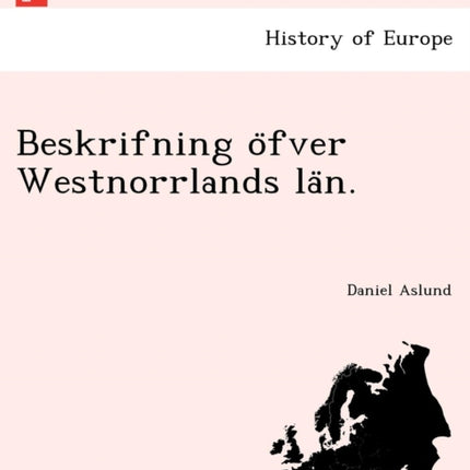 Beskrifning fver Westnorrlands ln
