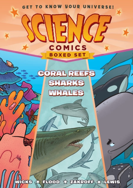 Science Comics Boxed Set Coral Reefs Sharks and Whales