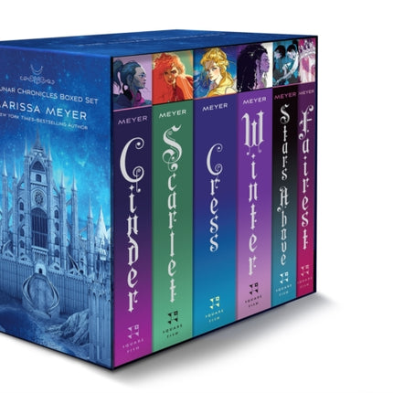 The Lunar Chronicles Boxed Set Cinder Scarlet Cress Fairest Stars Above Winter