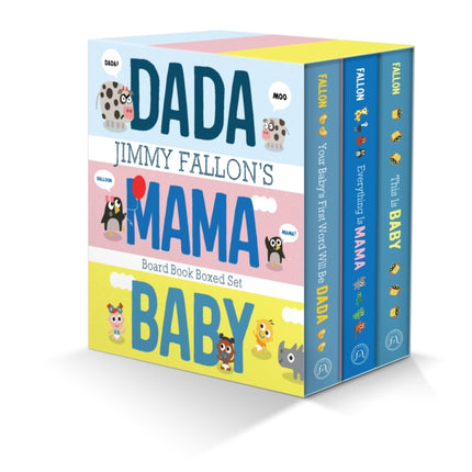 Jimmy Fallons Dada Mama and Baby Board Book Boxed Set