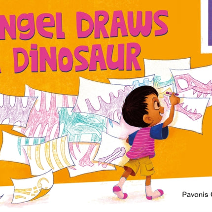 Angel Draws a Dinosaur