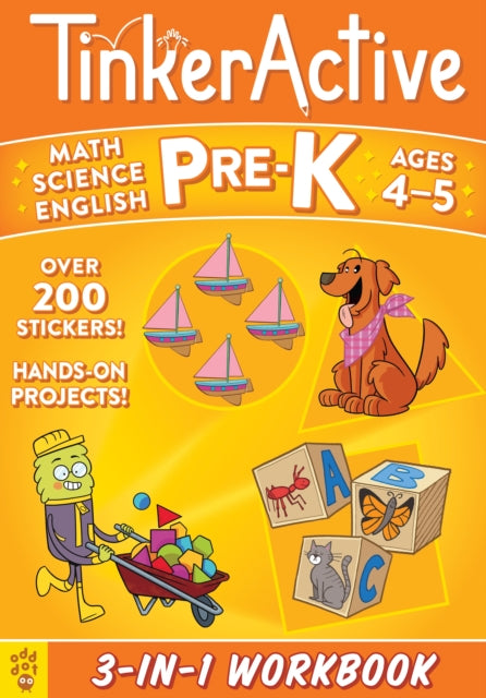 TinkerActive Workbooks: Pre-K bind-up: Math, Science, English Language Arts