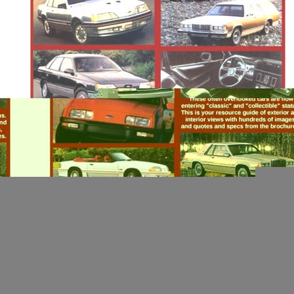 Those 80s Cars  Ford Black  White
