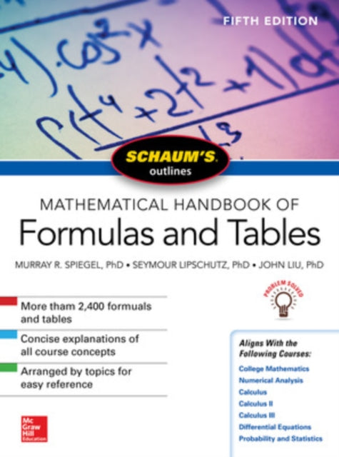 Schaum's Outline of Mathematical Handbook of Formulas and Tables, Fifth Edition