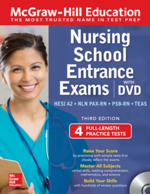 McGrawHill Education Nursing School Entrance Exams with DVD Third Edition