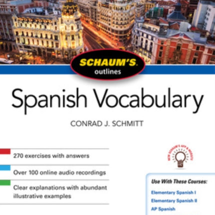 Schaum's Outline of Spanish Vocabulary, Fifth Edition