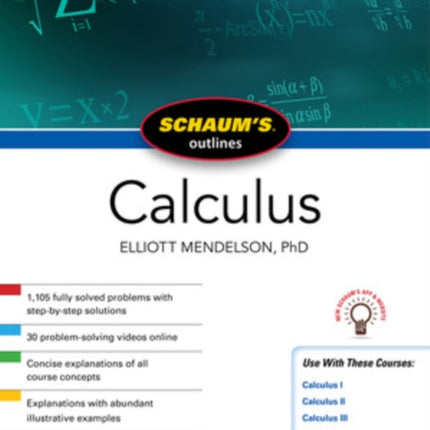 Schaum's Outline of Calculus, Seventh Edition