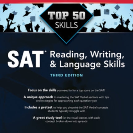 Top 50 SAT Reading, Writing, and Language Skills, Third Edition