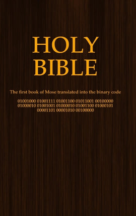 Holy Bible binary code