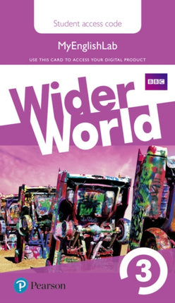 Wider World 3 MyEnglishLab Students Access Card