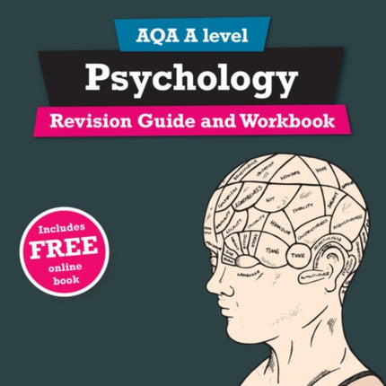 Pearson REVISE AQA A Level Psychology Revision Guide and Workbook inc online edition  2025 and 2026 exams