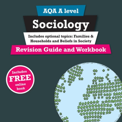 Pearson REVISE AQA A level Sociology Revision Guide and Workbook inc online edition  2025 and 2026 exams