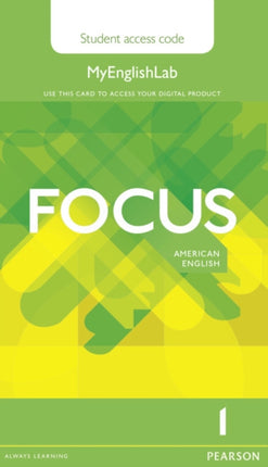 Focus AmE 1 MyEnglishLab Students Access Card