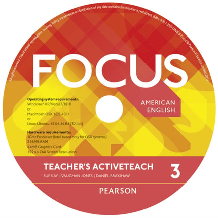 Focus AmE 3 Teacher's Active Teach