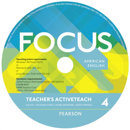 Focus AmE 4 Teacher's Active Teach