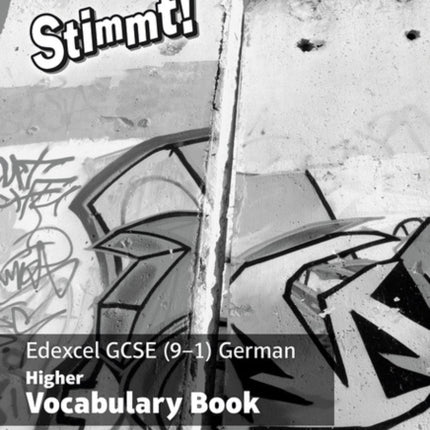 Stimmt Edexcel GCSE German Higher Vocab Book pack of 8