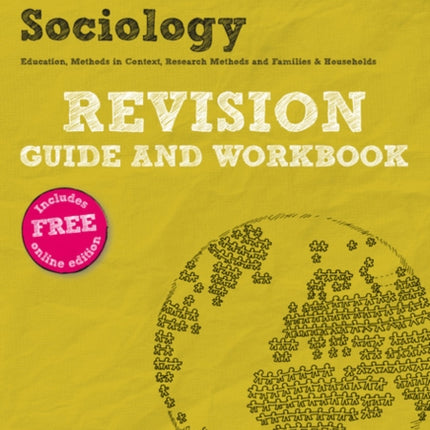 Pearson REVISE AQA AS level Sociology Revision Guide and Workbook inc online edition  2025 and 2026 exams