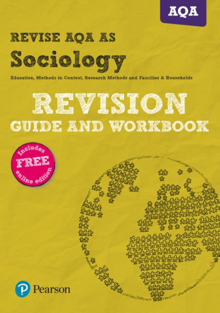 Pearson REVISE AQA AS level Sociology Revision Guide and Workbook inc online edition  2025 and 2026 exams