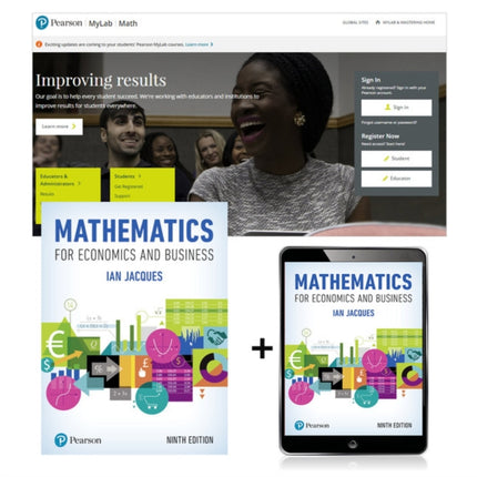 Mathematics for Economics and Business Global Edition  MyLab Math with Pearson eText Package