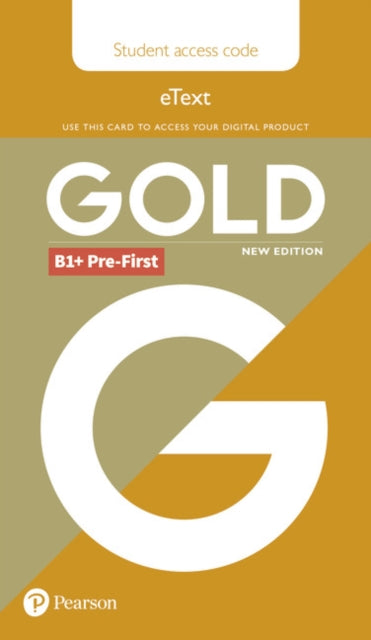 Gold B1 PreFirst New Edition Students eText