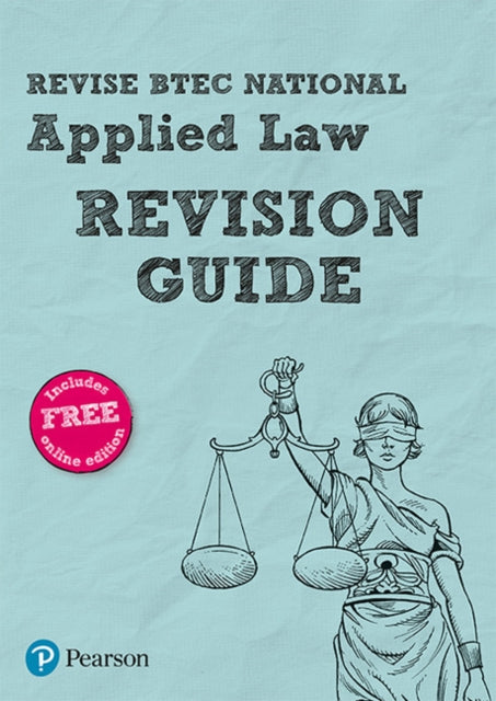 Pearson REVISE BTEC National Applied Law Revision Guide inc online edition  for 2025 exams