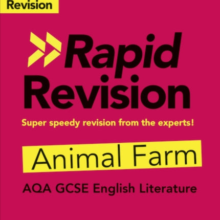 York Notes for AQA GCSE 91 Rapid Revision Guide Animal Farm  catch up revise and be ready for the 2025 and 2026 exams