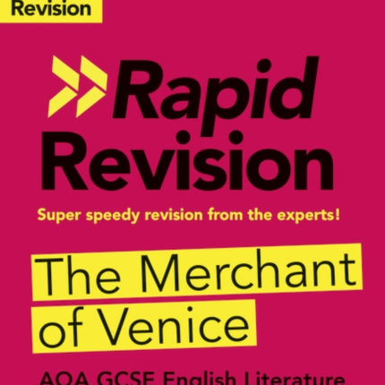 York Notes for AQA GCSE 91 Rapid Revision Guide The Merchant of Venice  catch up revise and be ready for the 2025 and 2026 exams