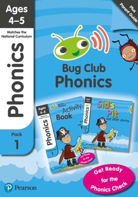 Phonics  Learn at Home Pack 1 Bug Club Phonics Sets 13 for ages 45 Six stories  Parent Guide  Activity Book