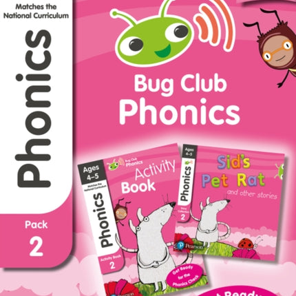 Bug Club Phonics Learn at Home Pack 2 Phonics Sets 46 for ages 45 Six stories  Parent Guide  Activity Book