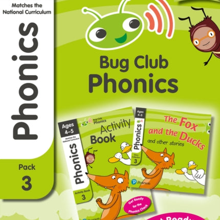 Bug Club Phonics Learn at Home Pack 3 Phonics Sets 79 for ages 45 Six stories  Parent Guide  Activity Book