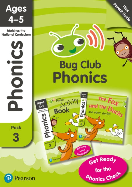 Bug Club Phonics Learn at Home Pack 3 Phonics Sets 79 for ages 45 Six stories  Parent Guide  Activity Book