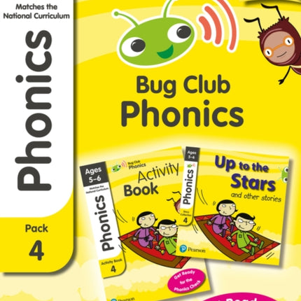 Phonics  Learn at Home Pack 4 Bug Club Phonics Sets 1012 for ages 56 Six stories  Parent Guide  Activity Book