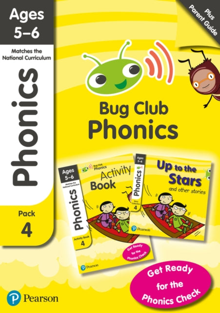 Phonics  Learn at Home Pack 4 Bug Club Phonics Sets 1012 for ages 56 Six stories  Parent Guide  Activity Book