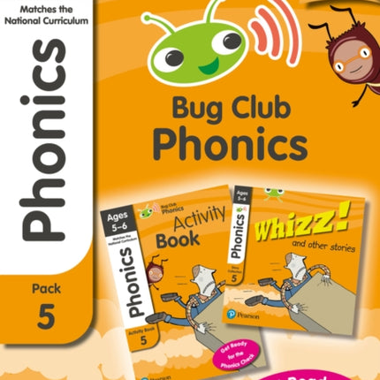 Bug Club Phonics Learn at Home Pack 5 Phonics Sets 1326 for ages 56 Six stories  Parent Guide  Activity Book