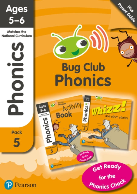 Bug Club Phonics Learn at Home Pack 5 Phonics Sets 1326 for ages 56 Six stories  Parent Guide  Activity Book