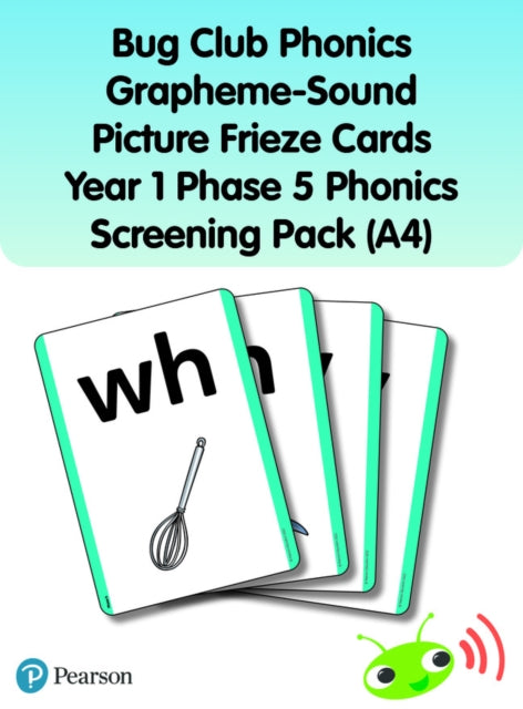 Bug Club Phonics GraphemeSound Picture Frieze Cards Year 1 Phase 5 Phonics screening pack A4