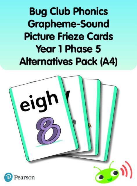 Bug Club Phonics GraphemeSound Picture Frieze Cards Year 1 Phase 5 alternatives A4