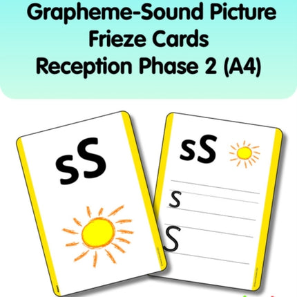 Bug Club Phonics Grapheme-Sound Picture Frieze Cards Reception Phase 2 (A4)