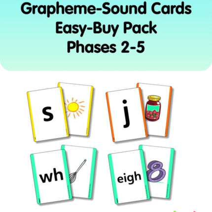 Bug Club Phonics GraphemeSound Cards EasyBuy Pack Phases 25