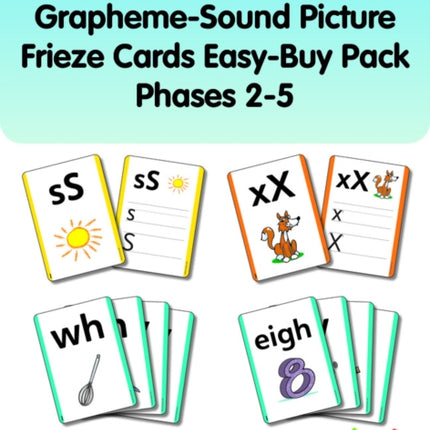 Bug Club Phonics GraphemeSound Picture Frieze Cards EasyBuy Pack Phases 25