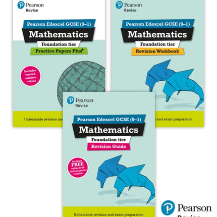 New Pearson Revise Edexcel GCSE Mathematics Foundation Complete Revision  Practice Bundle  2025 and 2026 exams