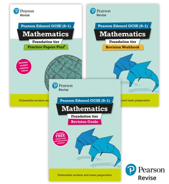 New Pearson Revise Edexcel GCSE Mathematics Foundation Complete Revision  Practice Bundle  2025 and 2026 exams