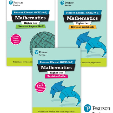 New Pearson Revise Edexcel GCSE Mathematics Higher Complete Revision  Practice Bundle  2025 and 2026 exams