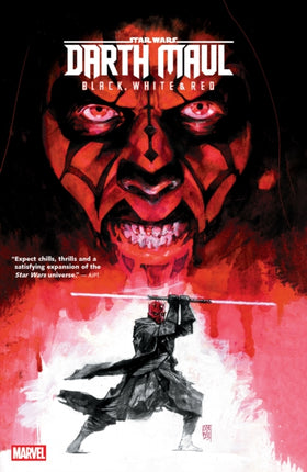 STAR WARS DARTH MAUL  BLACK WHITE  RED