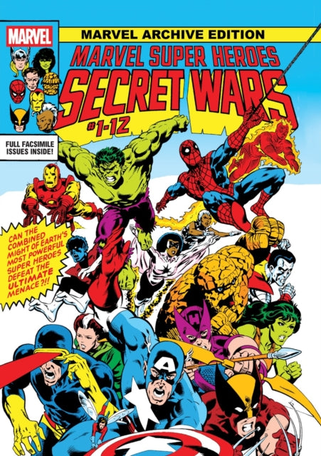 MARVEL ARCHIVE EDITION MARVEL SUPER HEROES SECRET WARS GALLERY EDITION MIKE ZECK ORIGINAL FIRST ISSUE COVER