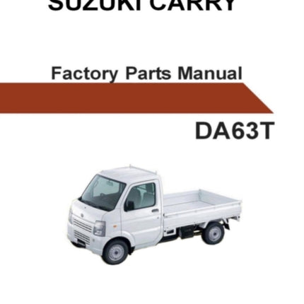 Suzuki Carry DA63T English Factory Parts Manual