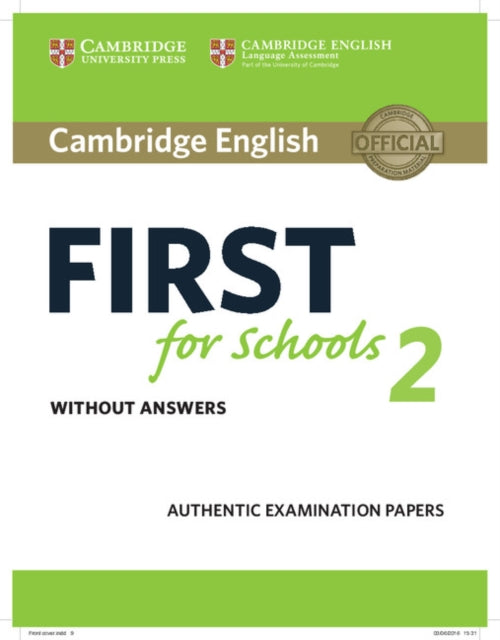 Cambridge English First for Schools 2 Students