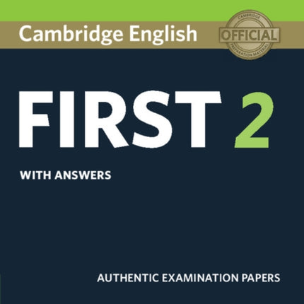 Cambridge English First 2 Students Book with