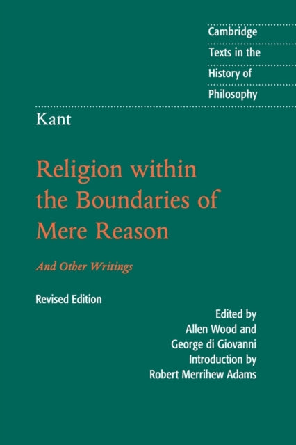Kant Religion within the Boundaries of Mere
