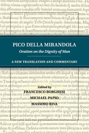 Pico della Mirandola Oration on the Dignity of Man